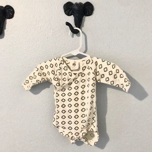 Kate Quinn Kimono Bodysuit Medallion Neutral Print